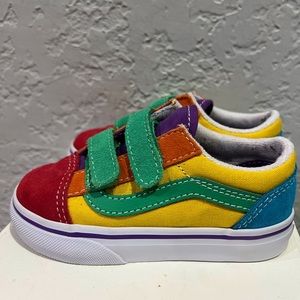 Multicolor Old School V- Vans, toddler size 8